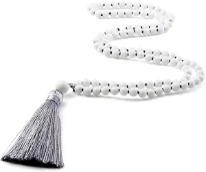 108 Beads Prayer Necklace Natural Green Stripe Onyx Stone Buddhist Buddha Meditation Bead Mala Necklace Women Men Jewelry Gifts PJ5AA (4)