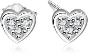 1/10cttw Star/Moon/Heart Real Diamond Studs Earring,Sterling Silver Earrings with Diamonds for Women(G-H Color, I2-I3 Clarity)