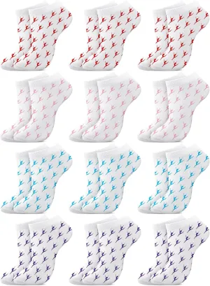 12 Pack Dancer Appreciation Gifts Ballet Gift Dancer Team Socks Dance Party Favors for Women Girls Dance Accessories