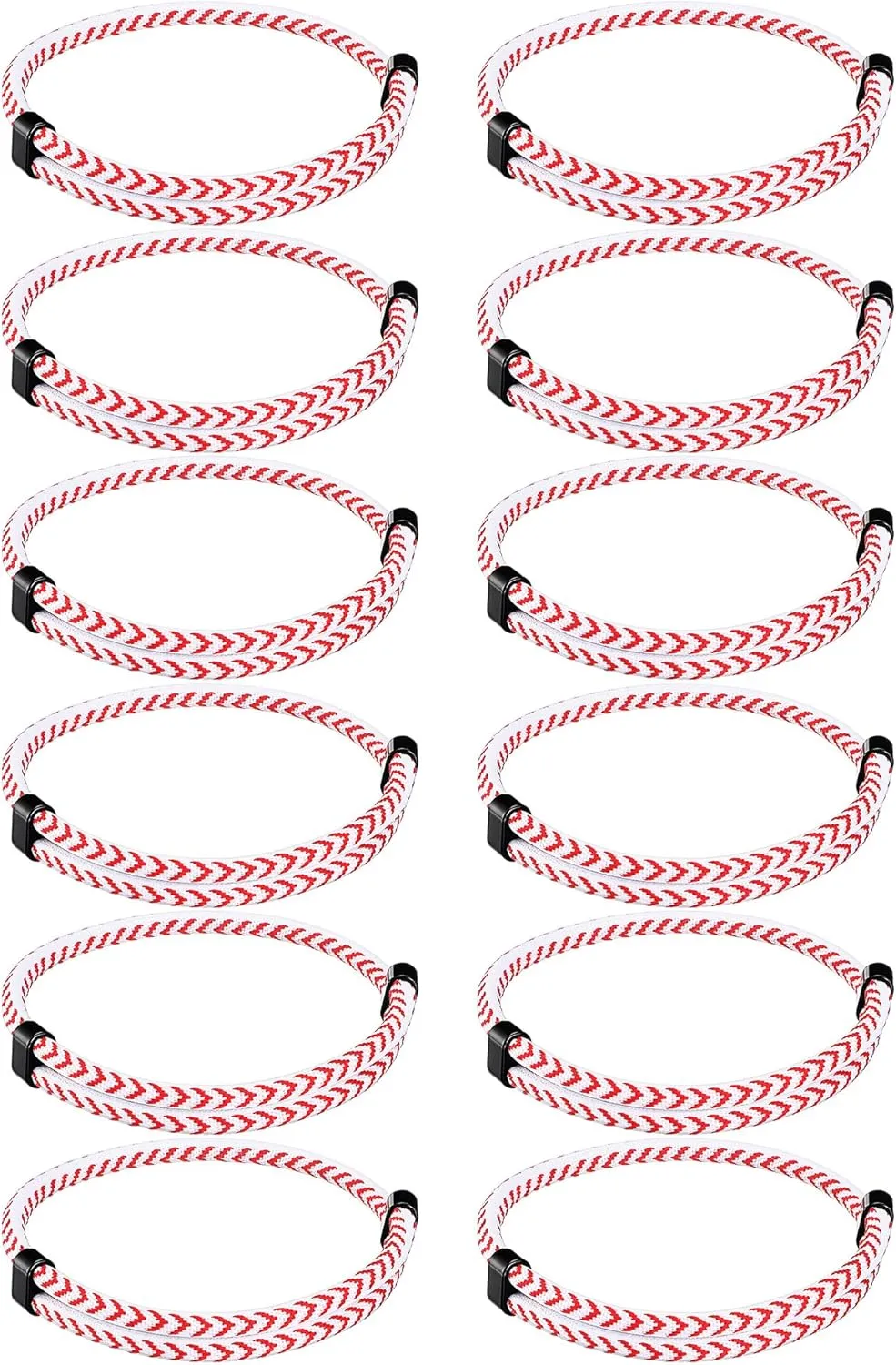 12 Pcs Baseball Gifts Rope Bracelets Baseball Team Bracelet Gift Bulk Adjustable Braided Cord Bracelet Handmade Baseball String Bracelet for Men Women Braided Bracelets Gifts