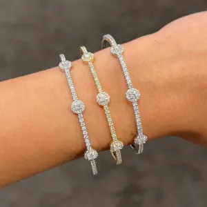 14K GOLD DIAMOND CARRIE FLEX BANGLE