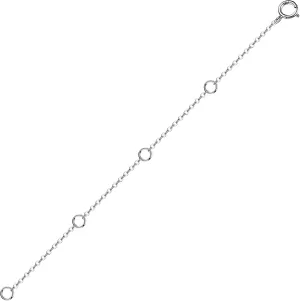14K Solid Gold Necklace Extender Real 14K Bracelet Extender 2 3 4 Inch Durable Adjustable Chain Gold Anklets Extension for Women 2" 3" 4" (14K White Gold-4 Inch)