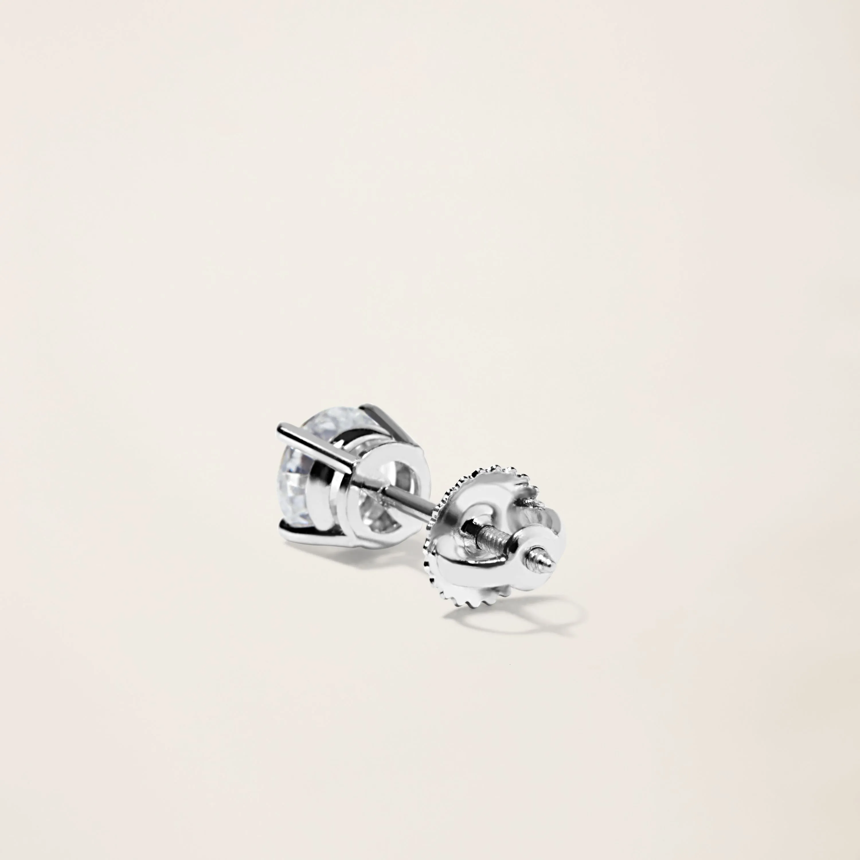 18k Solid Gold Dalton Diamond Solitaire Studs