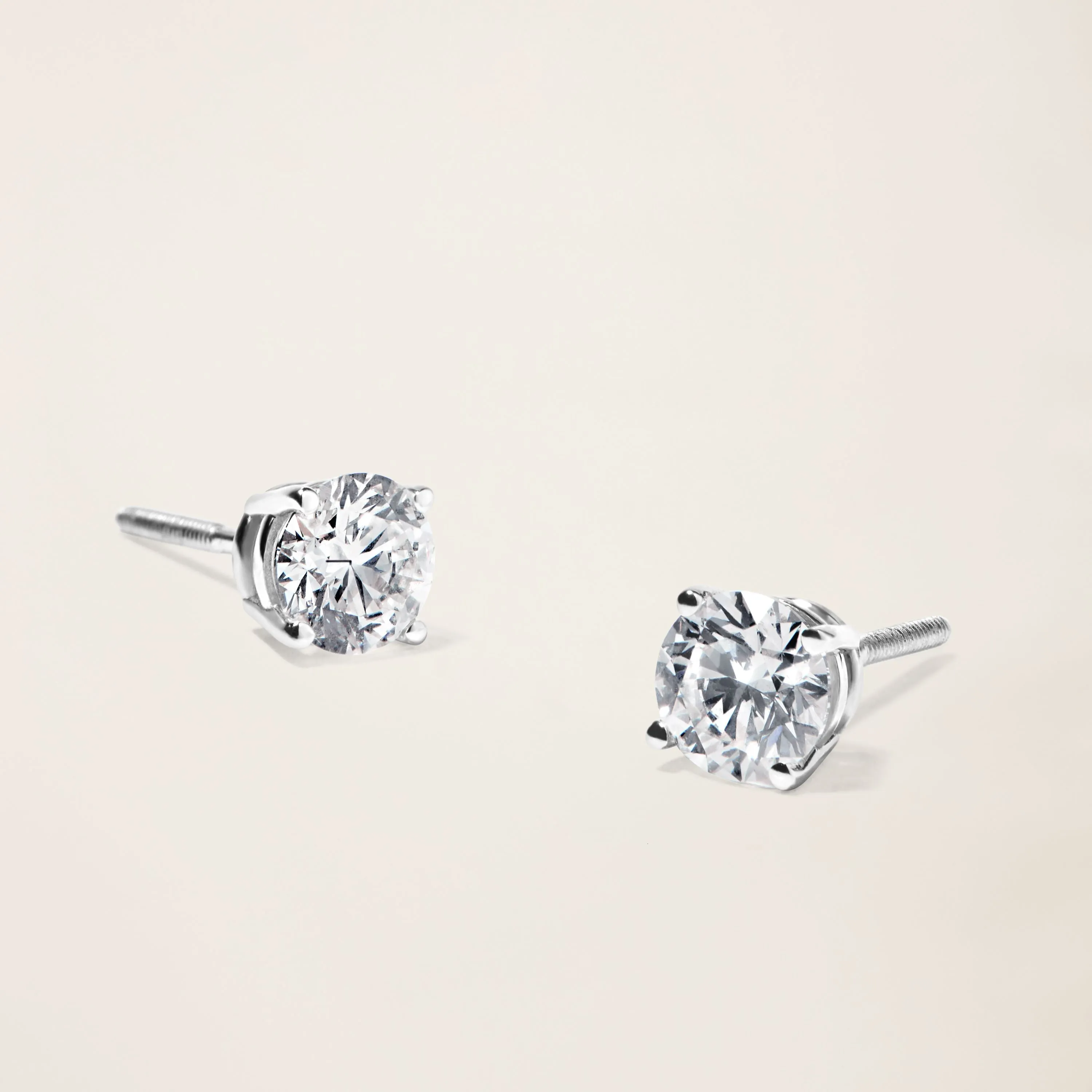 18k Solid Gold Dalton Diamond Solitaire Studs