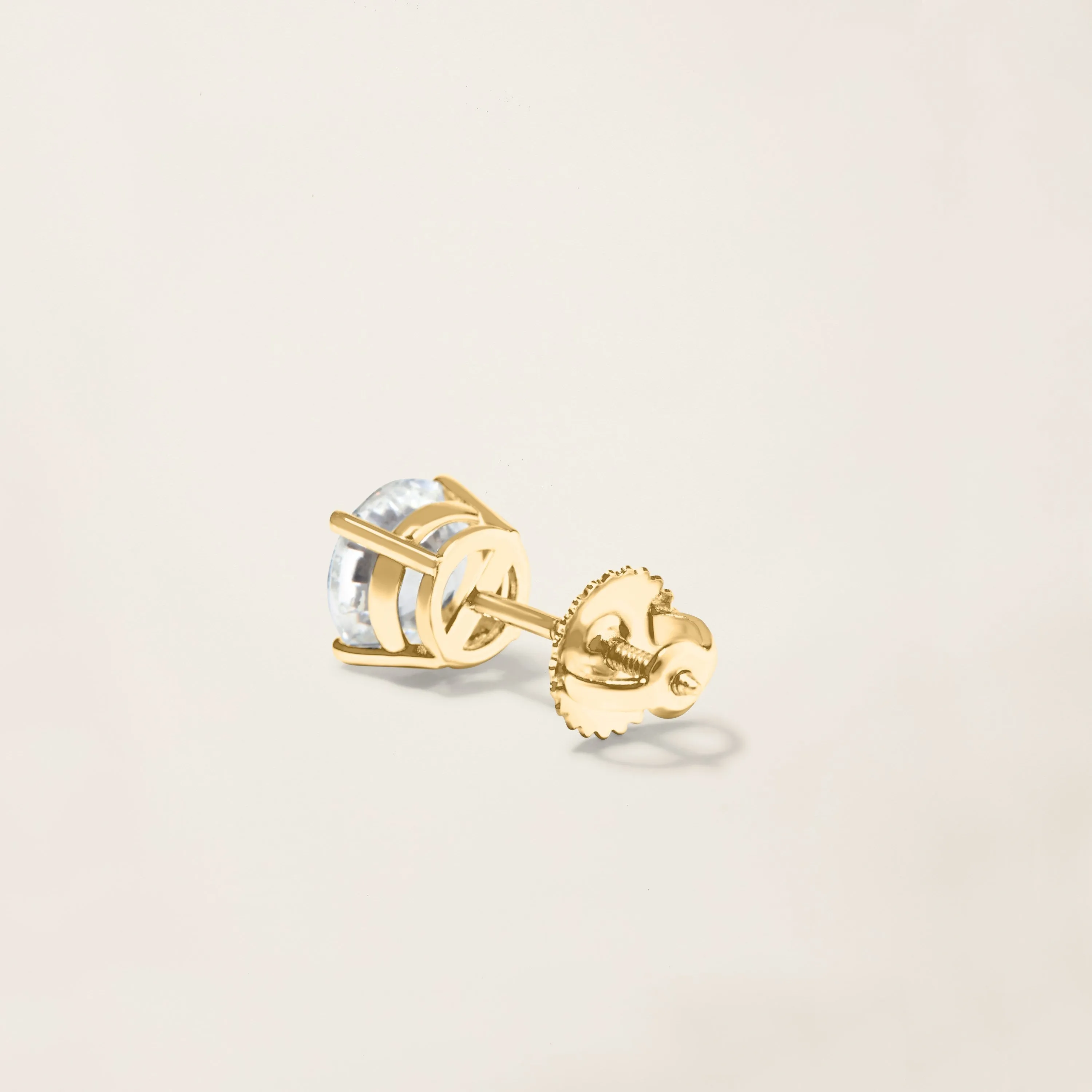 18k Solid Gold Dalton Diamond Solitaire Studs