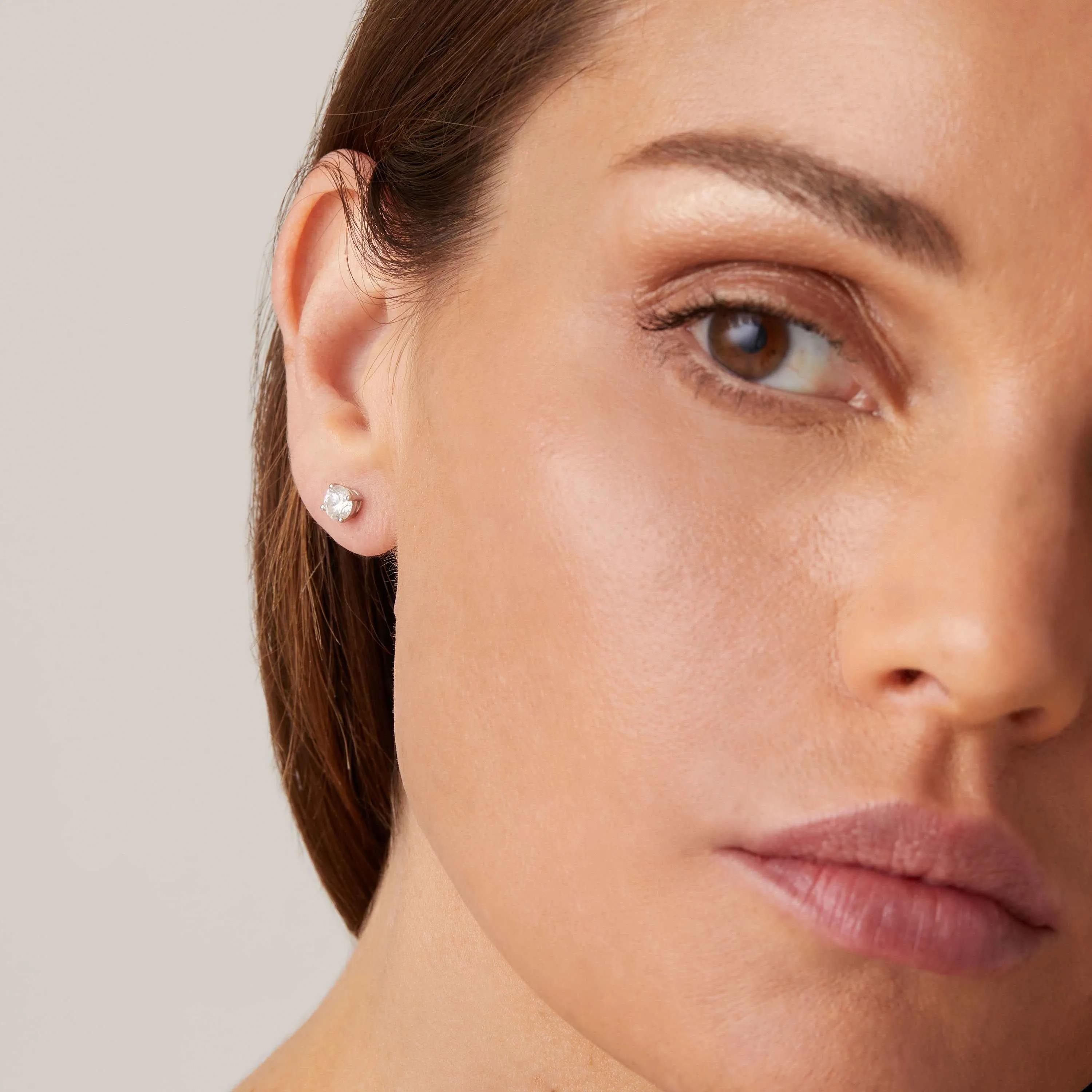 18k Solid Gold Dalton Diamond Solitaire Studs