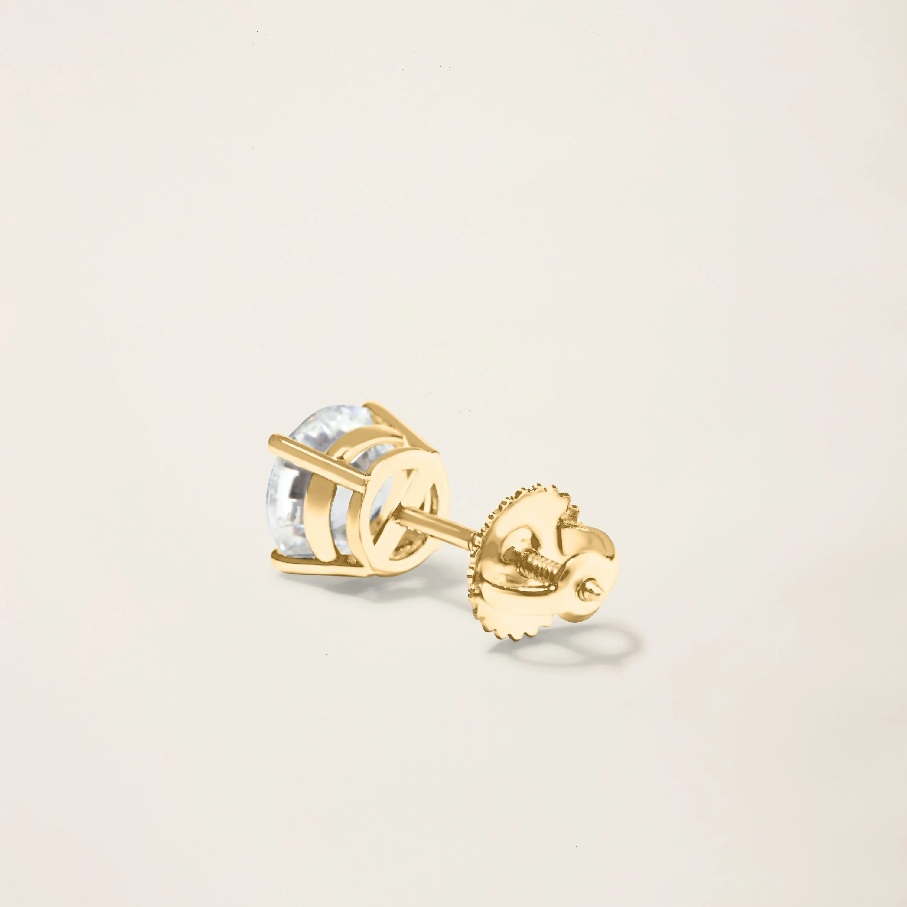 18k Solid Gold Dalton Diamond Solitaire Studs