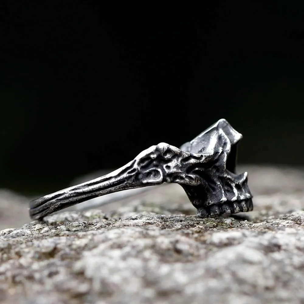 2023 Skull Ring Cool Evil Death Punk Rock Stainless Steel Rings Aly Style Jewelry
