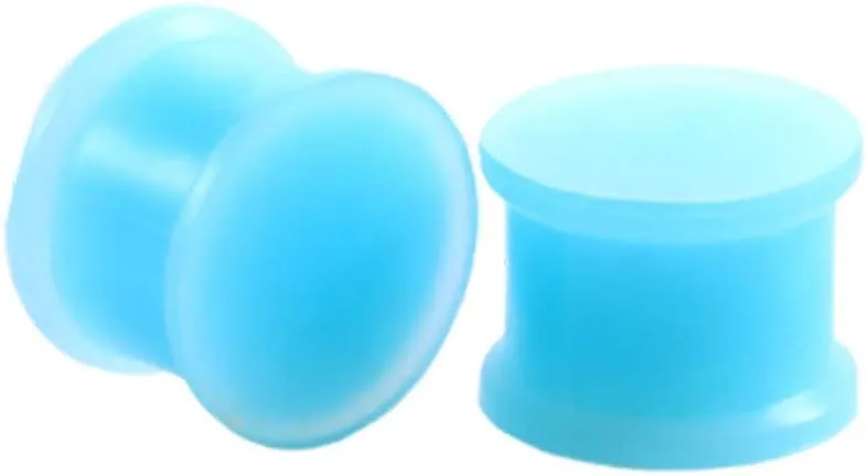24 pcs Silicone Plugs Ear Gauges Stretching Kit 00g-1 inch Double Flared Expander Tunnels Flesh Saddle Set for Women Men Body Piercing Jewelry,Good Gift