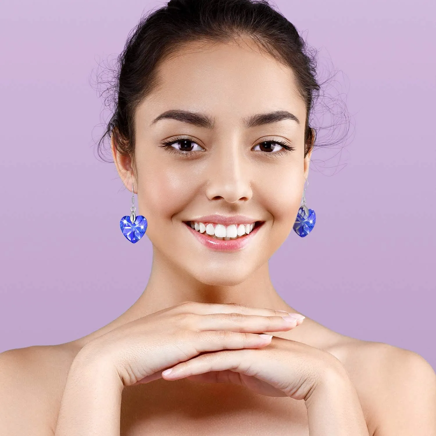 9 Pairs Drop Dangle Earrings for Women Multicolor Crystal Teardrop Dangle Drop Earring Crystal Multicolor Jewelry