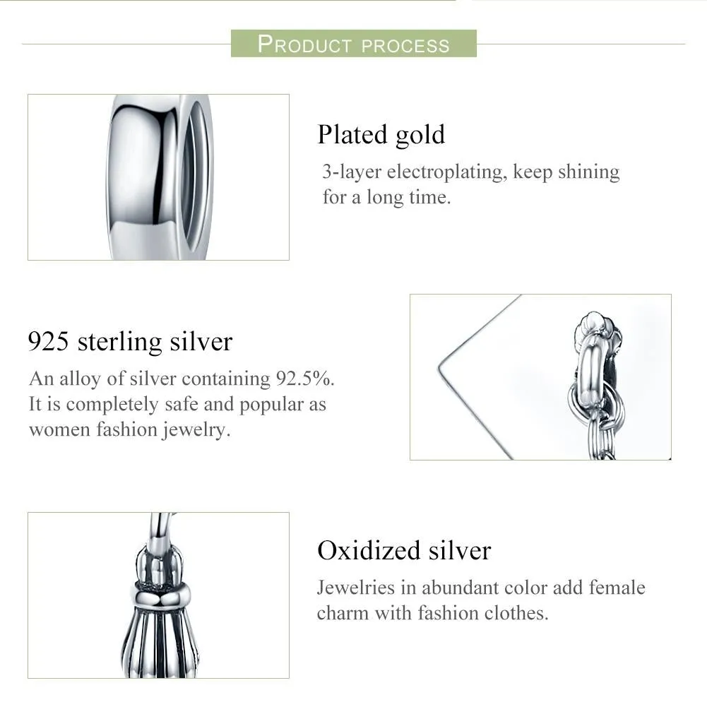 925 Sterling Silver Bachelor Cap Pendant For Bracelet Or Necklace