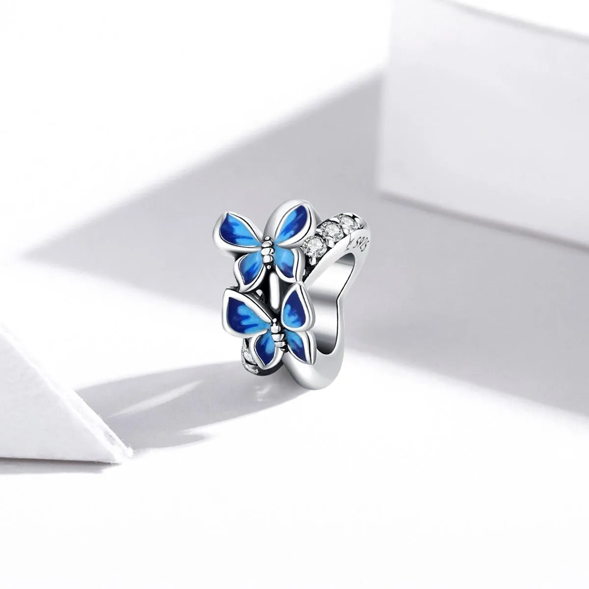 925 Sterling Silver Butterfly Beads For Diy Bracelets & Necklaces