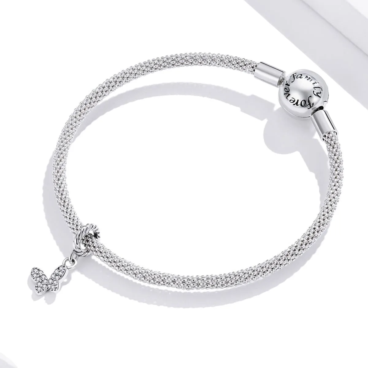 925 Sterling Silver Butterfly Pendant For Bracelet Or Necklace