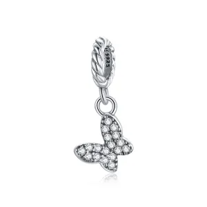 925 Sterling Silver Butterfly Pendant For Bracelet Or Necklace