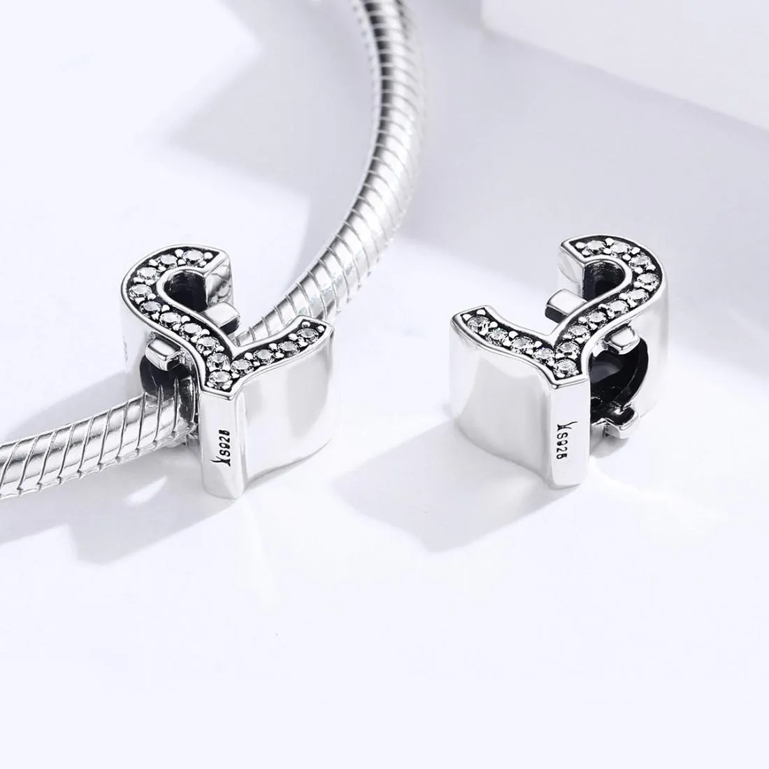 925 Sterling Silver Currency Symbol Pendant For Diy Bracelets And Necklaces