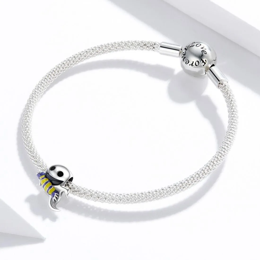 925 Sterling Silver Ghost Bead Bracelet & Necklace Set