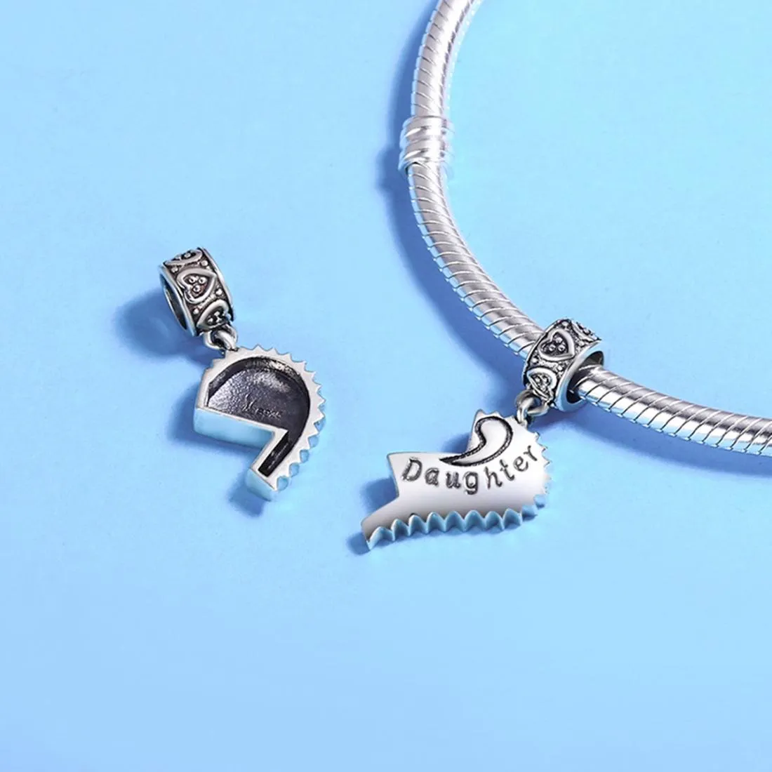925 Sterling Silver Simple Heart Shaped Bracelet