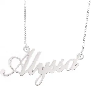 925 Sterling Sliver Custom Name Necklace Personalized Initial Necklaces Pendant Jewelry Gift for Her