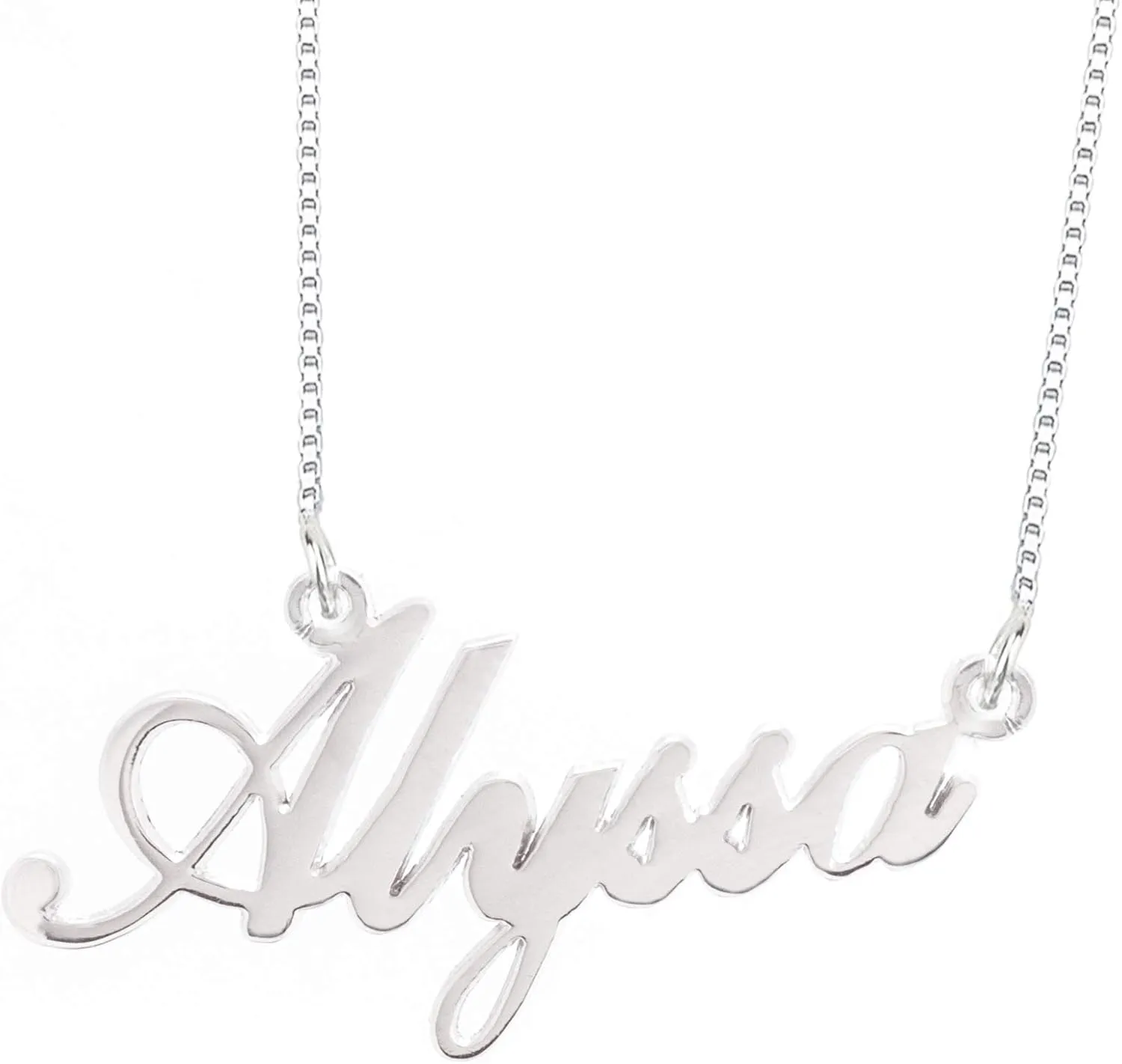 925 Sterling Sliver Custom Name Necklace Personalized Initial Necklaces Pendant Jewelry Gift for Her