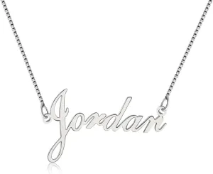925 Sterling Sliver Custom Name Necklace Personalized Initial Necklaces Pendant Jewelry Gift for Her