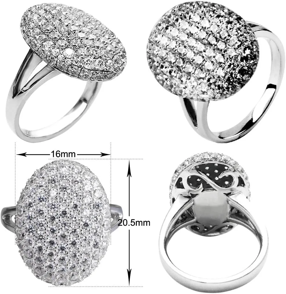 925 The Twilight Cubic Zirconia Ring Saga New Moon Breaking Dawn Crystal Bridal Engagement Wedding Party Anniversary Jewelry