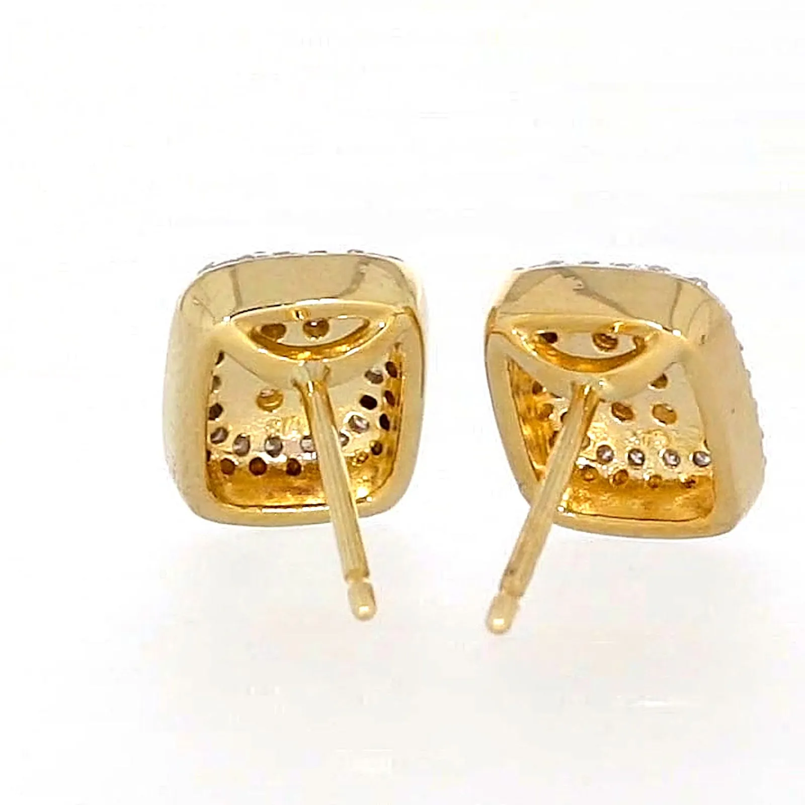 9ct Yellow Gold Round Brilliant Cut with 0.20 CARAT tw of Diamonds Stud Earrings