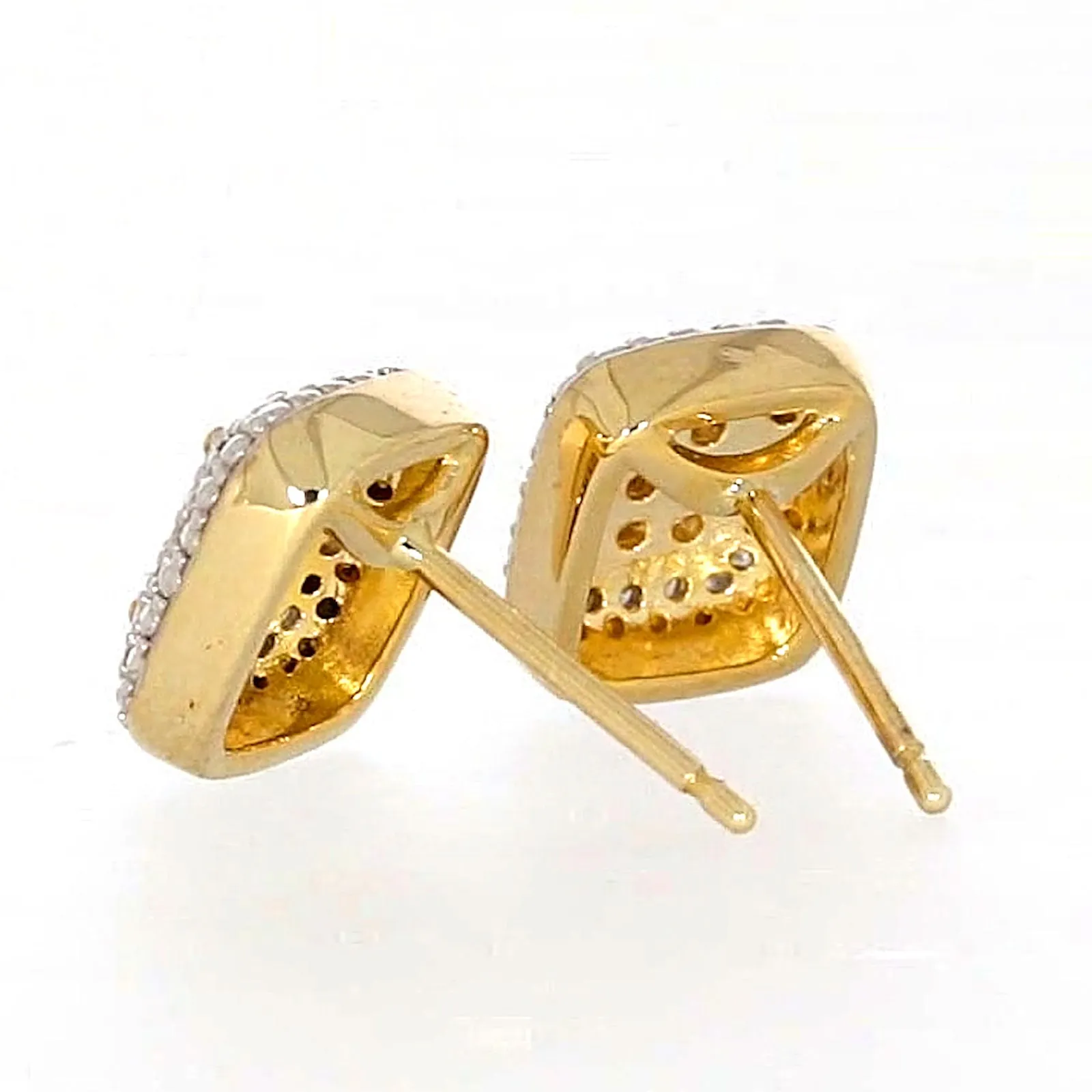 9ct Yellow Gold Round Brilliant Cut with 0.20 CARAT tw of Diamonds Stud Earrings