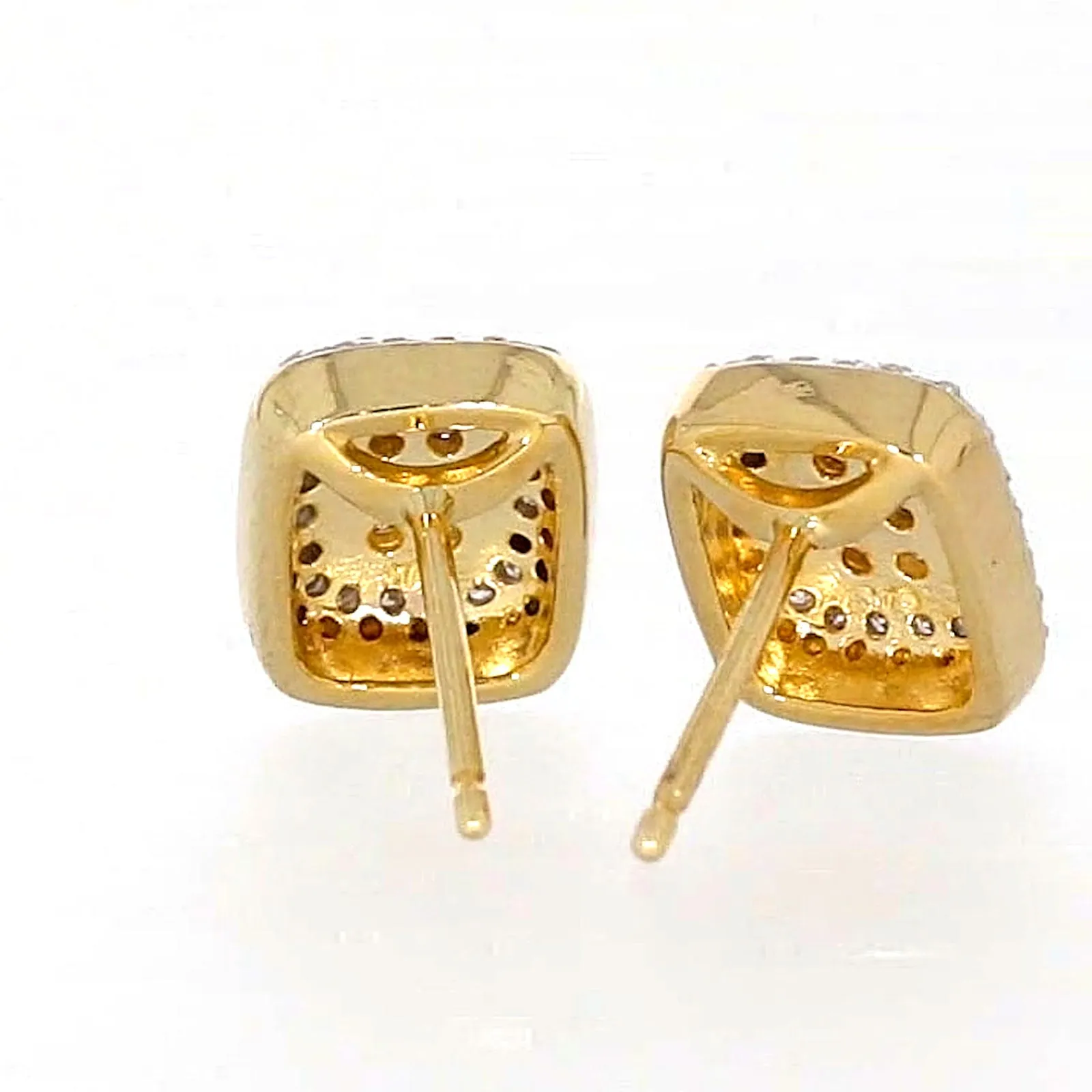 9ct Yellow Gold Round Brilliant Cut with 0.20 CARAT tw of Diamonds Stud Earrings