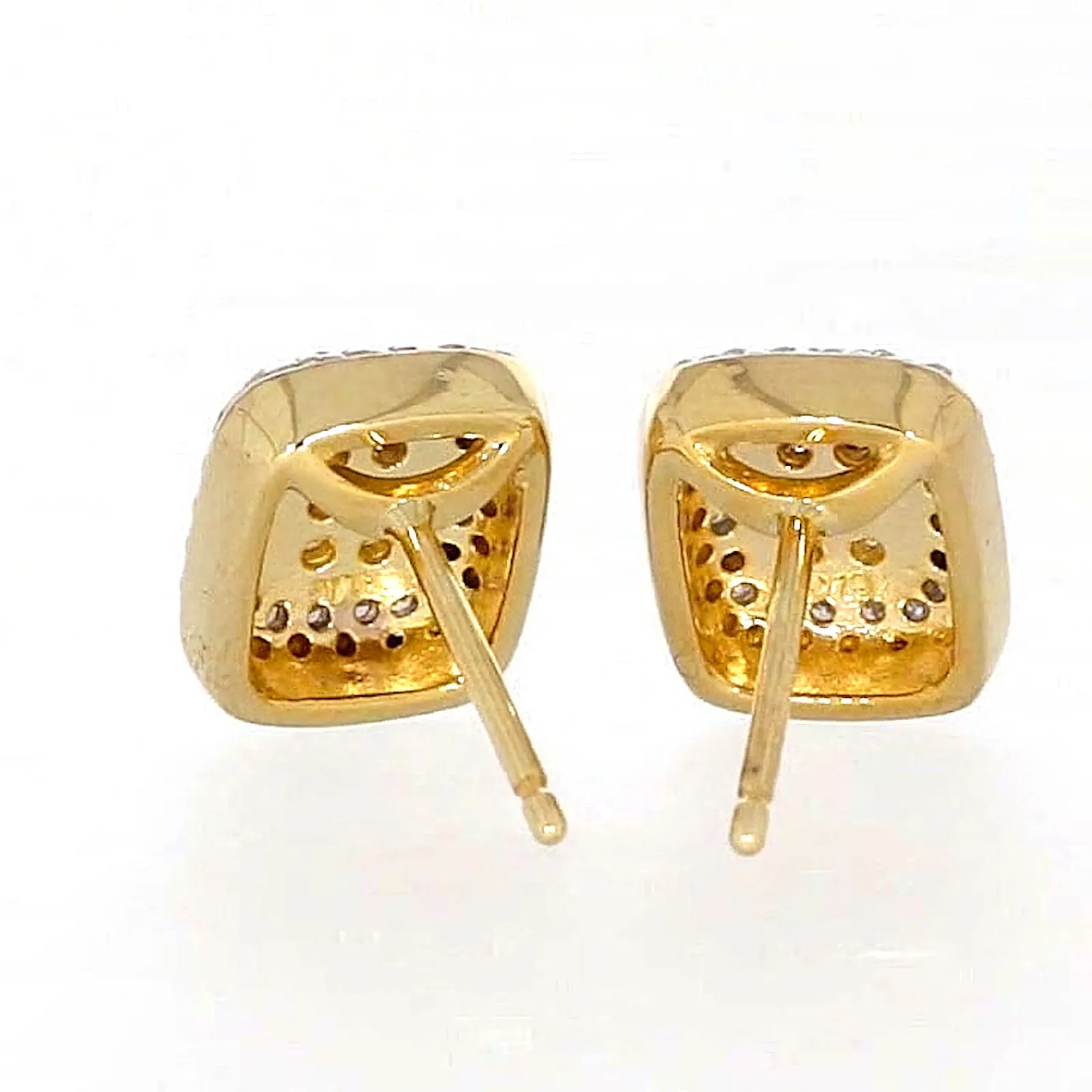 9ct Yellow Gold Round Brilliant Cut with 0.20 CARAT tw of Diamonds Stud Earrings