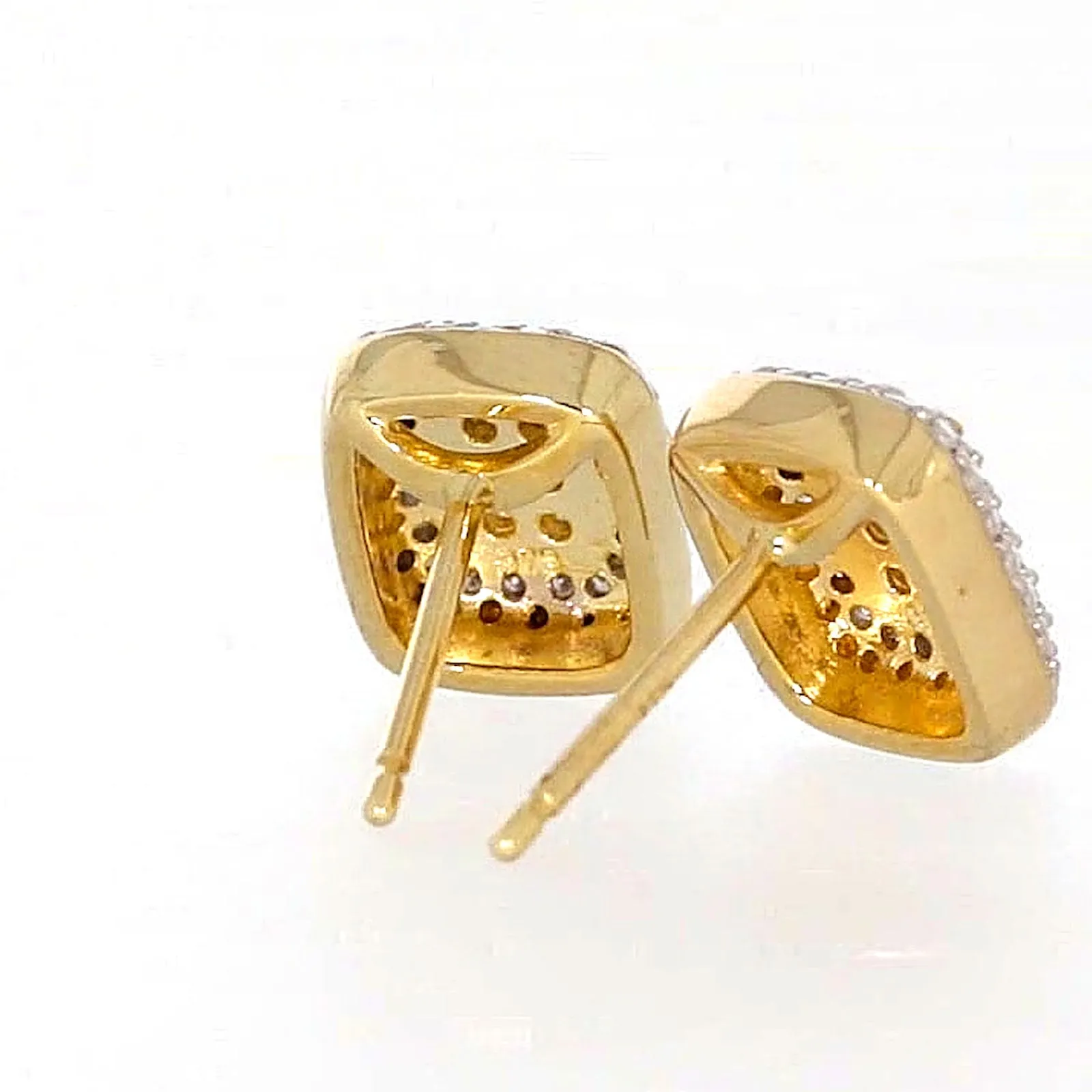 9ct Yellow Gold Round Brilliant Cut with 0.20 CARAT tw of Diamonds Stud Earrings