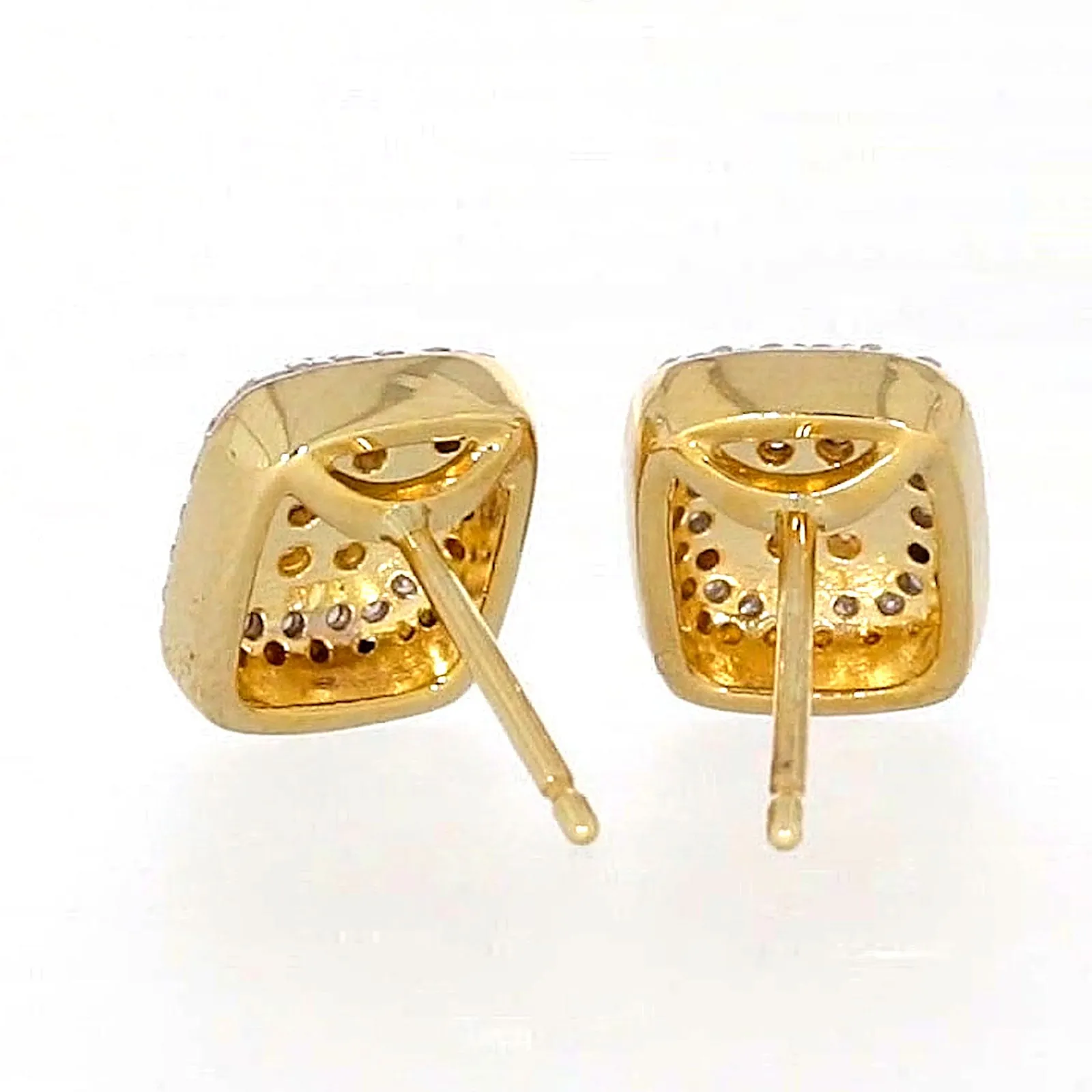 9ct Yellow Gold Round Brilliant Cut with 0.20 CARAT tw of Diamonds Stud Earrings
