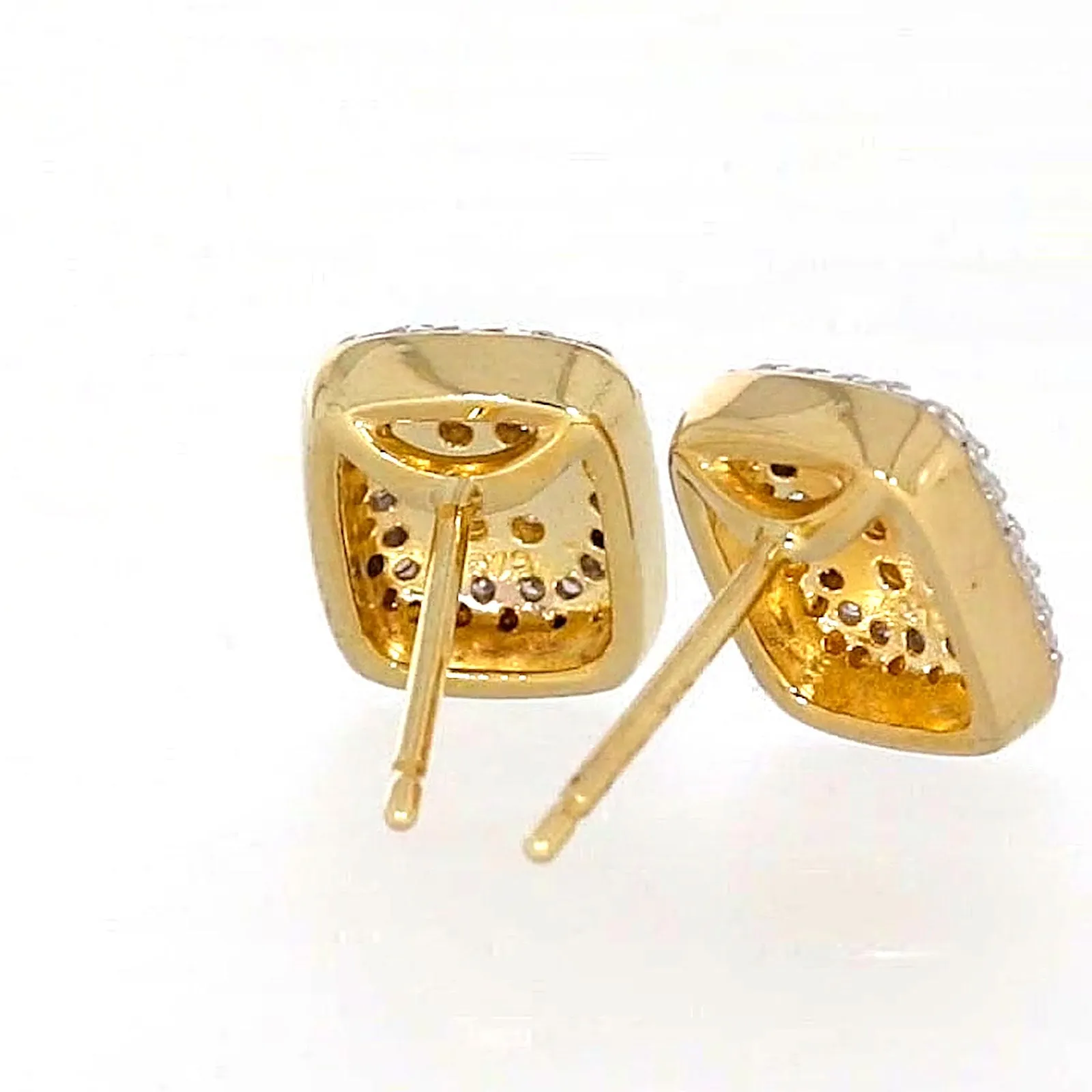 9ct Yellow Gold Round Brilliant Cut with 0.20 CARAT tw of Diamonds Stud Earrings