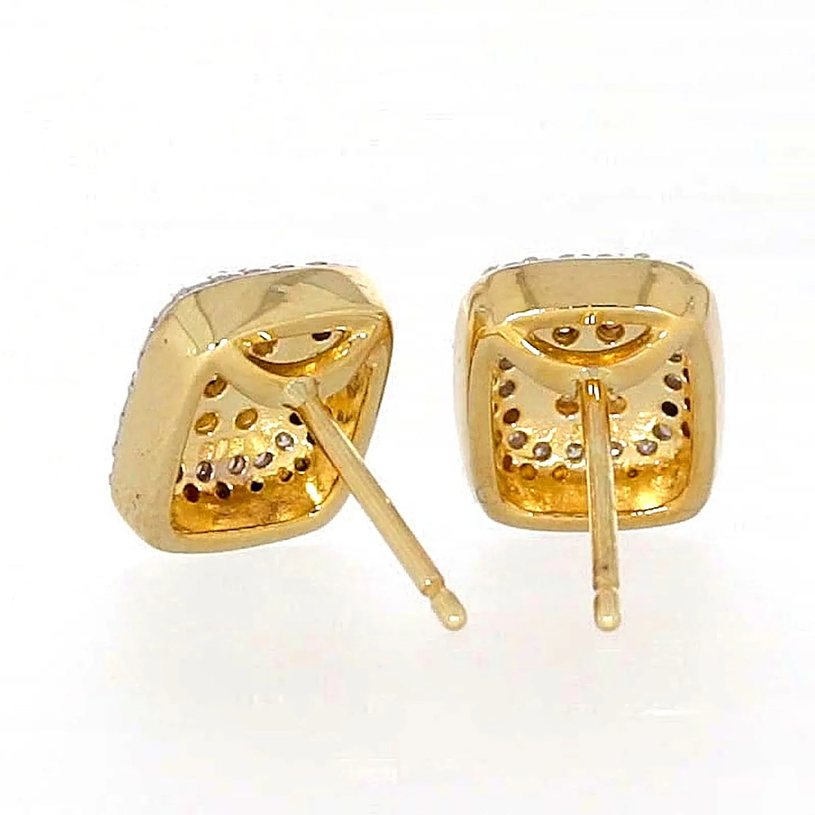 9ct Yellow Gold Round Brilliant Cut with 0.20 CARAT tw of Diamonds Stud Earrings