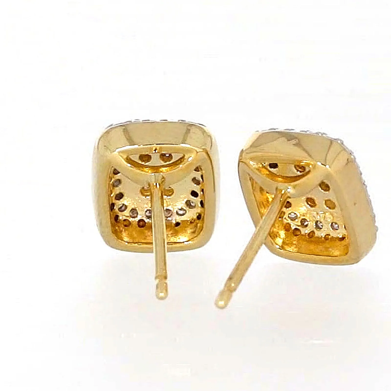 9ct Yellow Gold Round Brilliant Cut with 0.20 CARAT tw of Diamonds Stud Earrings