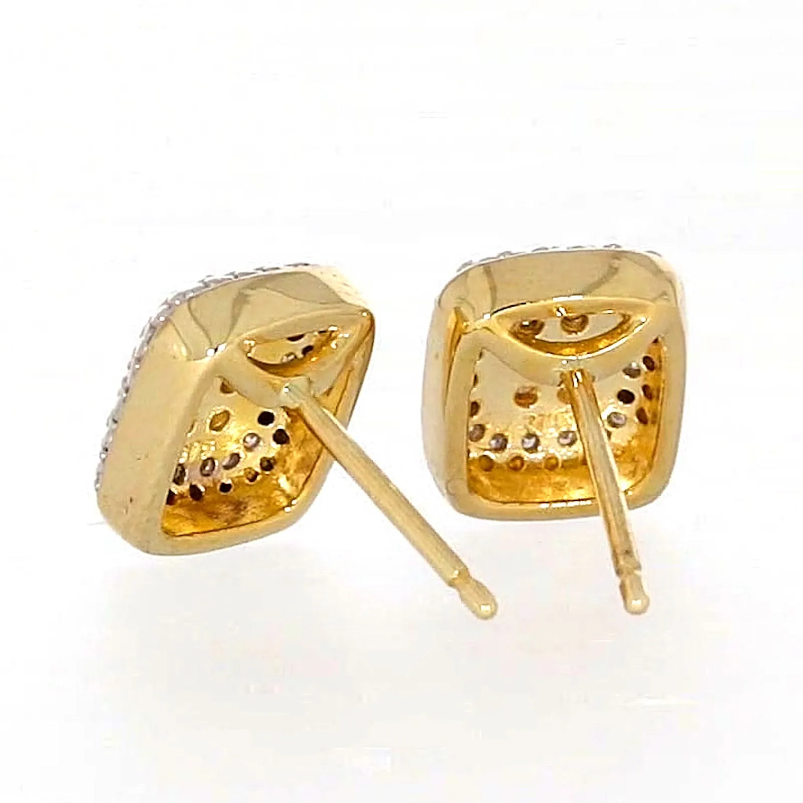 9ct Yellow Gold Round Brilliant Cut with 0.20 CARAT tw of Diamonds Stud Earrings