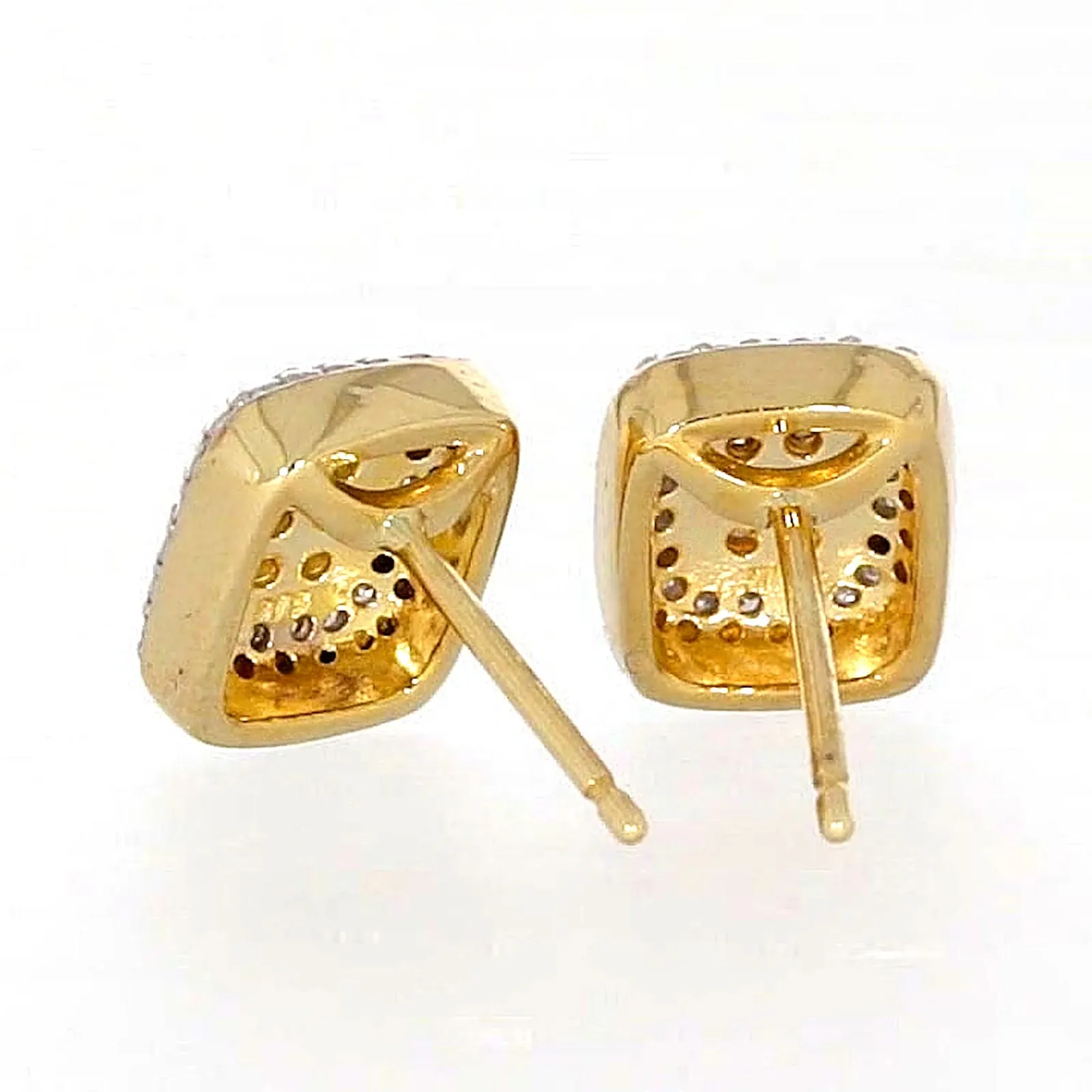 9ct Yellow Gold Round Brilliant Cut with 0.20 CARAT tw of Diamonds Stud Earrings