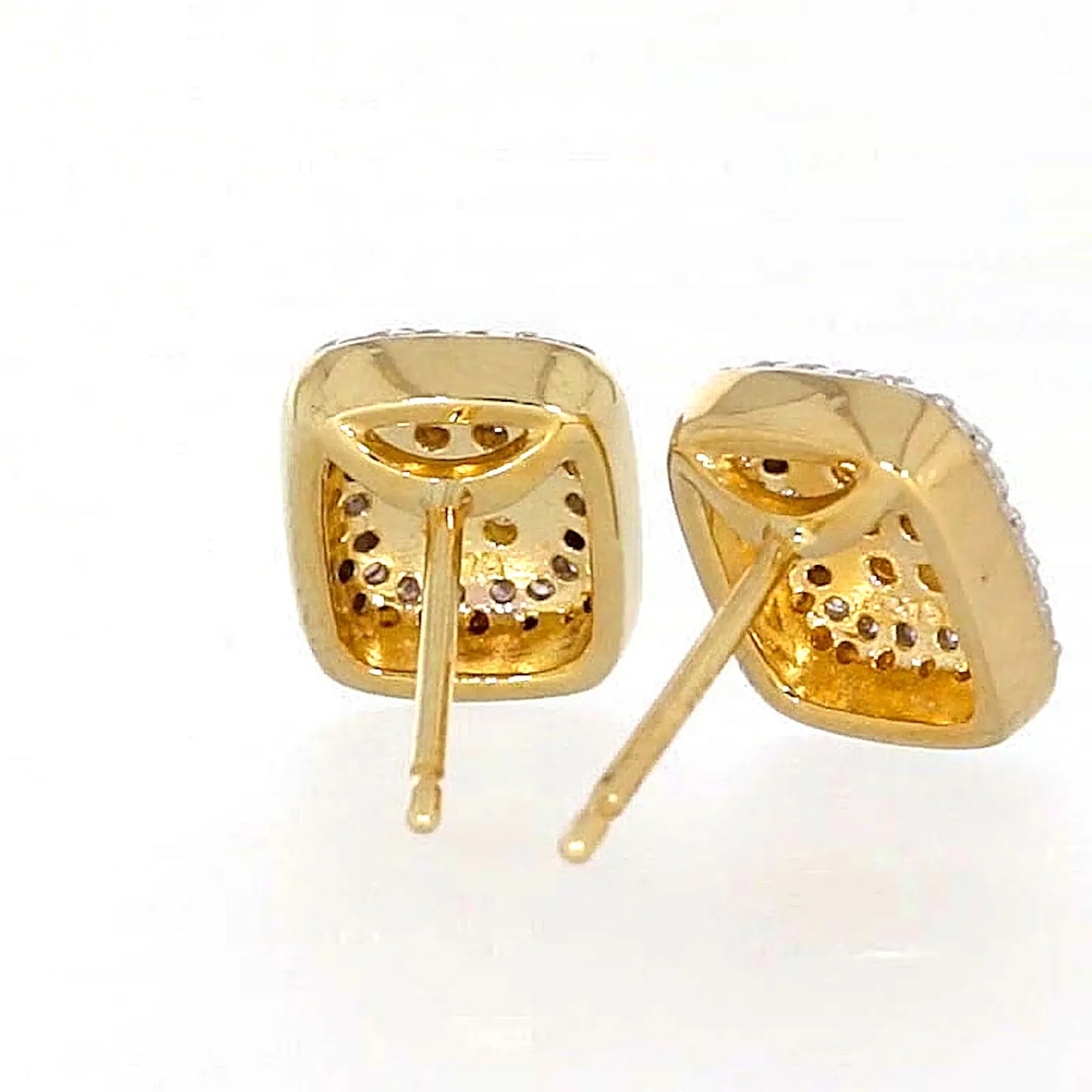 9ct Yellow Gold Round Brilliant Cut with 0.20 CARAT tw of Diamonds Stud Earrings
