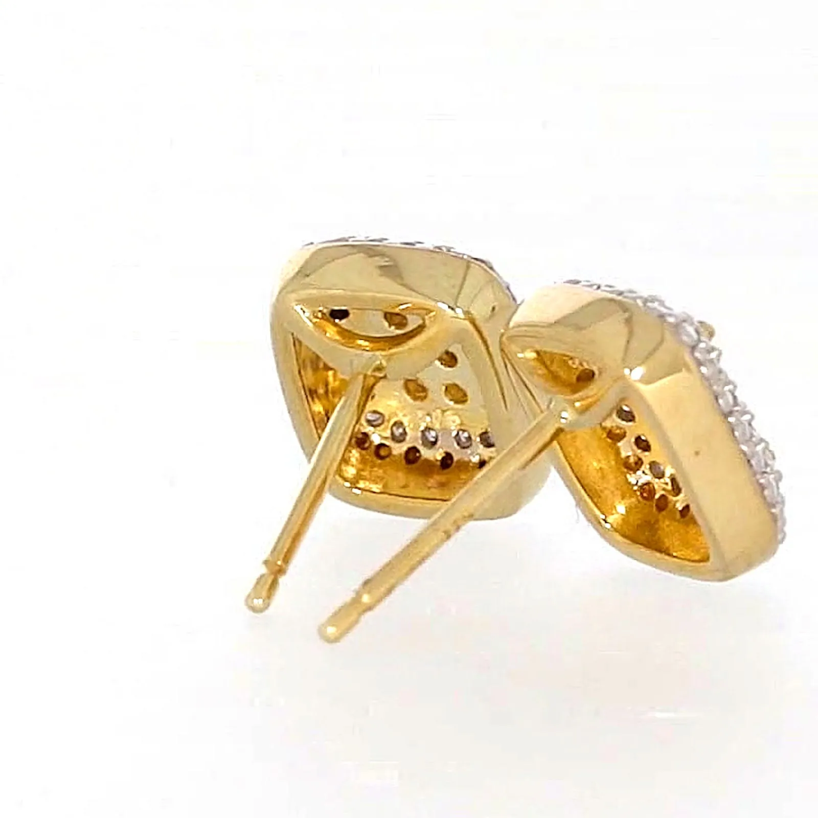 9ct Yellow Gold Round Brilliant Cut with 0.20 CARAT tw of Diamonds Stud Earrings