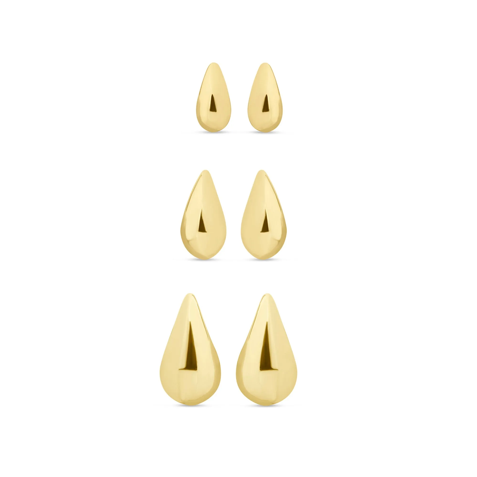 Accessorize London Women Gold Drop Curve Earrings