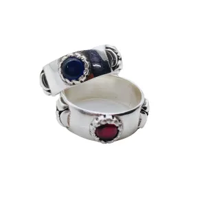 Anime Moving Castle Sterling Silver Ring Cosplay Jewelry for Couples Birthday gift for Him/Her Award Winning Anime Movie Cosplay by Forever Gems & Jewels (Howl's Red, 12)