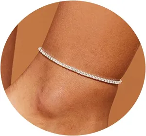 Ankle Bracelets for Women 18K Gold Plated Dainty Layering Anklets for Women Layered Twisted Rope Coin Chain Anklet Bracelets Waterproof Beach Summer Foot Jewelry