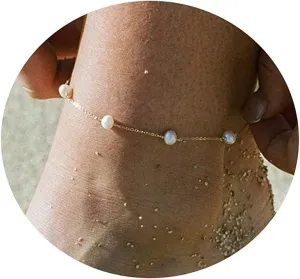 Ankle Bracelets for Women 18K Gold Plated Dainty Layering Anklets for Women Layered Twisted Rope Coin Chain Anklet Bracelets Waterproof Beach Summer Foot Jewelry