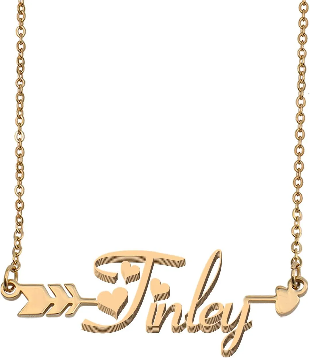 Aoloshow Tinley Custom Name Necklace Personalized Name Necklaces Customized Nameplate Jewlery for Womens Mothers