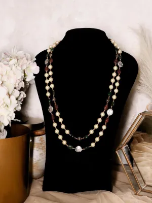 Baroque Double Layered Semi Precious Mala For Men
