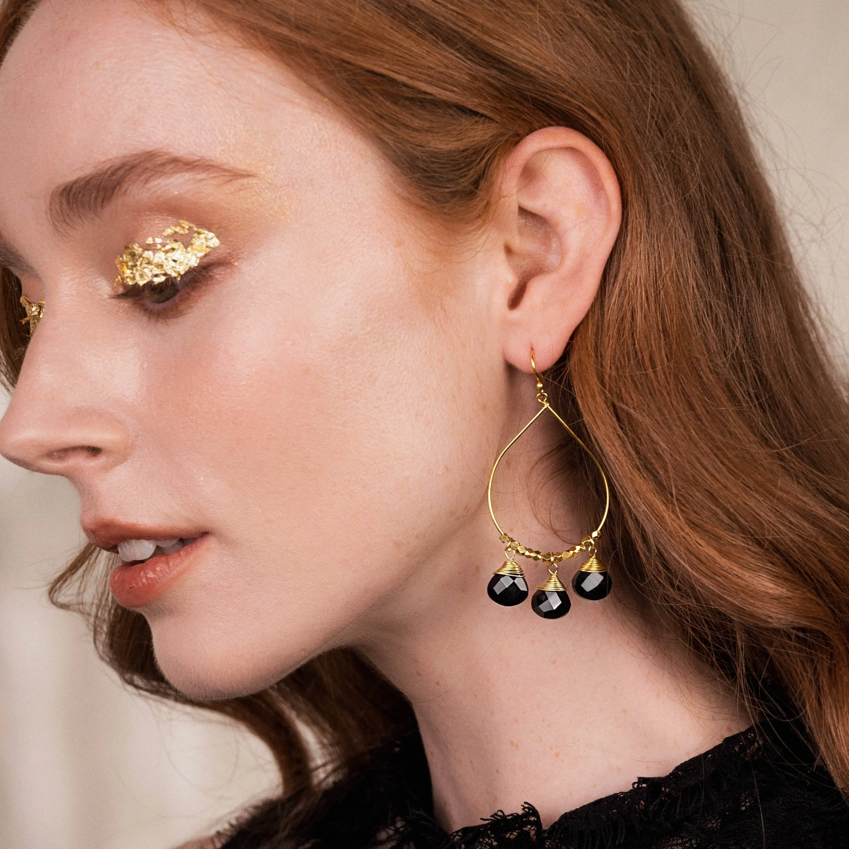 Bella Black Onyx Earrings