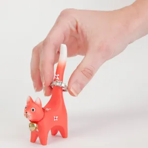 Bits and Pieces - Set of Three (3) Adorable Kitten Ring Holders - Jewelry Organizers