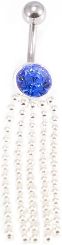 BodyJewelryOnline Belly Button Ring Package of 3 Navel Ring. Two with CZ Gems and a Retainer. 14G, Surgical Steel
