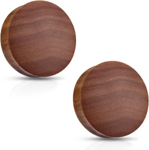 BodyJewelryOnline Organic Ear Plugs/tunnels Convex Saddle Fit Made of Saba Wood.