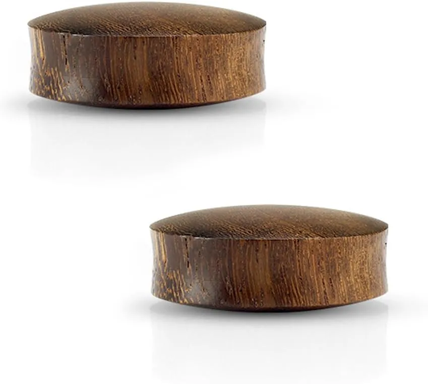 BodyJewelryOnline Organic Ear Plugs/tunnels Convex Saddle Fit Made of Snakewood.
