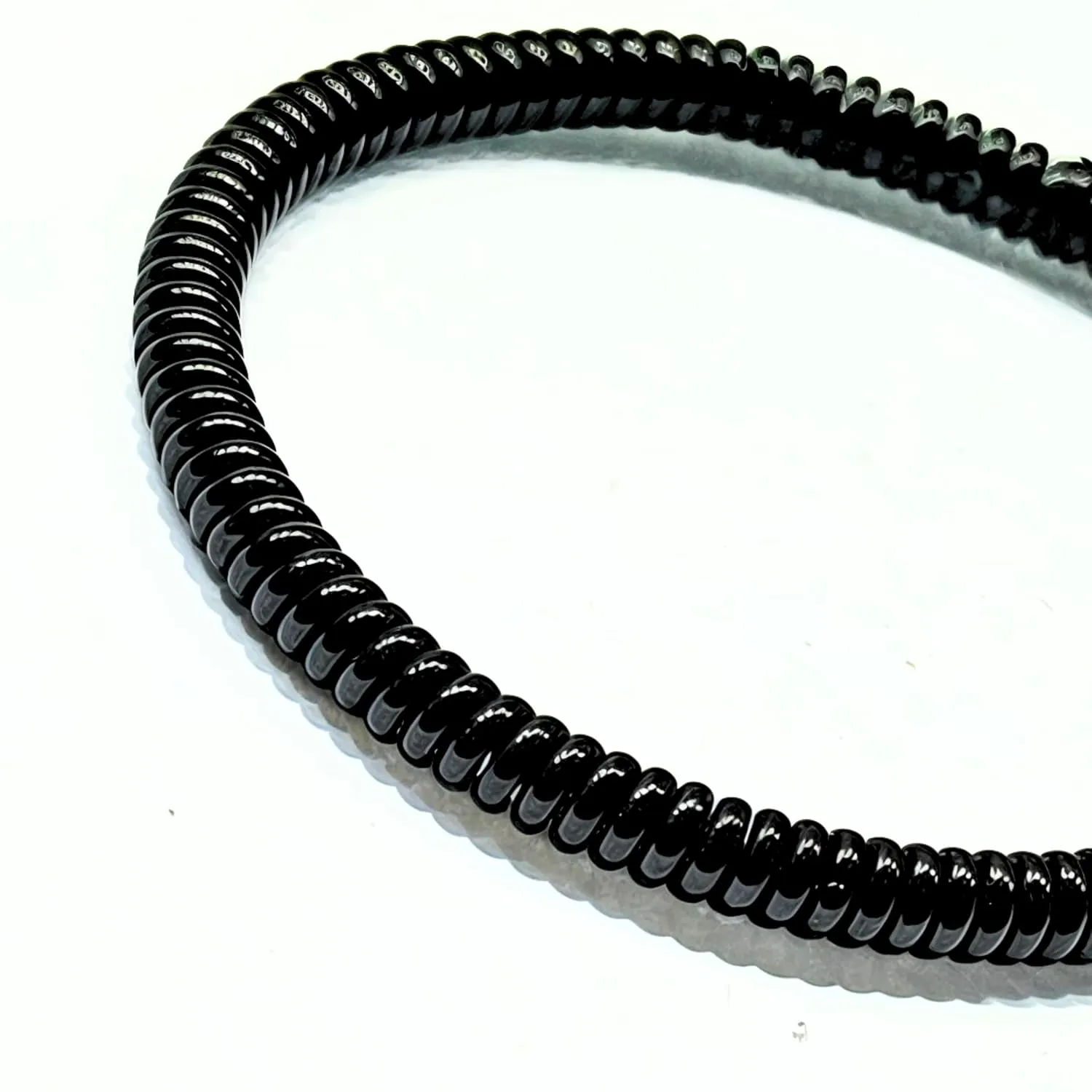 Braided Strechable Unisex Friendship Bracelets Distance Matching Bracelet (Plain Black)